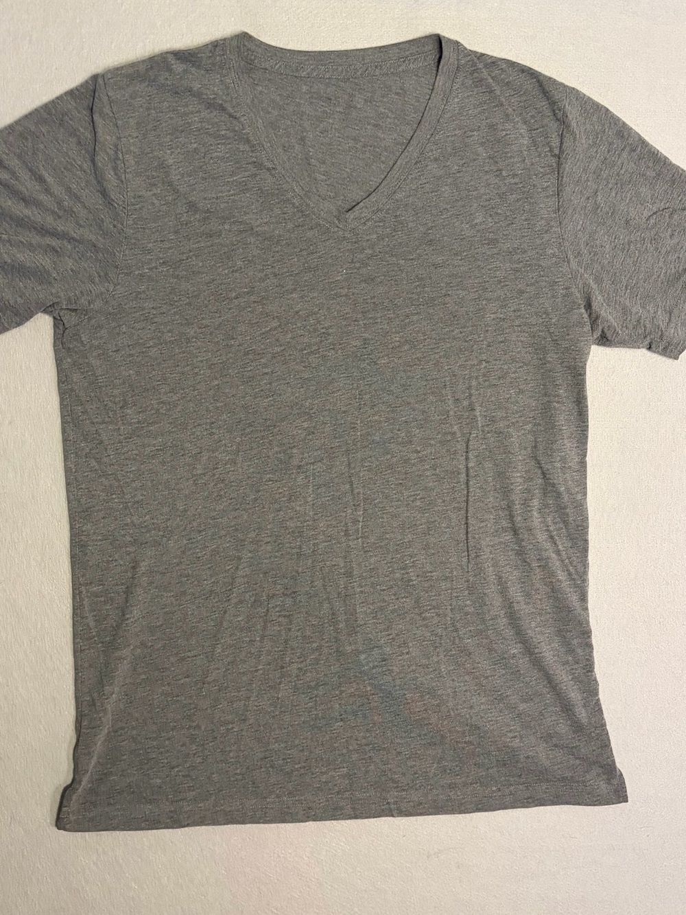 ALO Yoga Gray Crewneck Top with White Logo - Picture 2 of 3